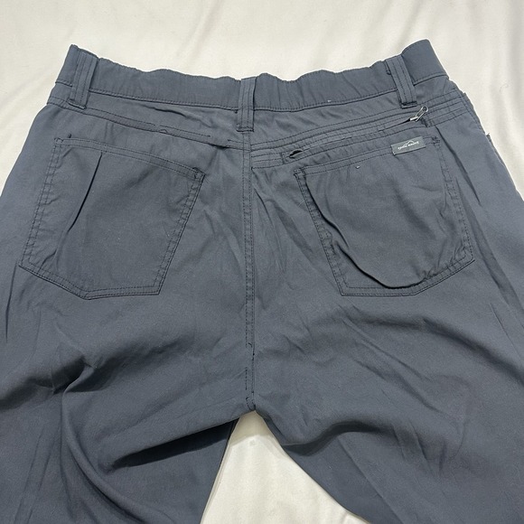 Eddie Bauer Adventure‎ Trek Pants Mens 34x32 (34x31) Bluish Gray Hiking Stretch - Picture 4 of 8